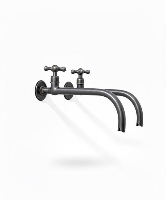 Dark Patina Brass Wall Mount Faucet