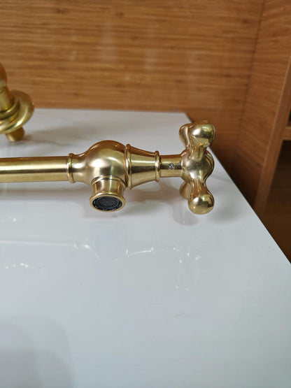 Unlacquered Brass Wall Mount Pot Filler