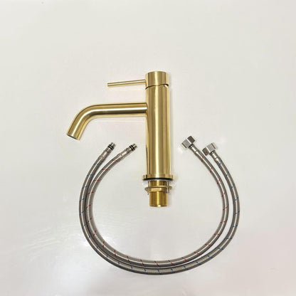 Unlacquered Brass Single-Handle Faucet