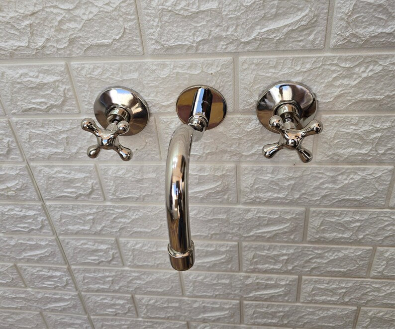 Vintage Double Handle Bathroom Tap