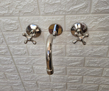 Vintage Double Handle Bathroom Tap