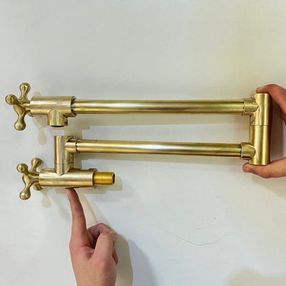 Unlacquered Brass Pot Filler Faucet