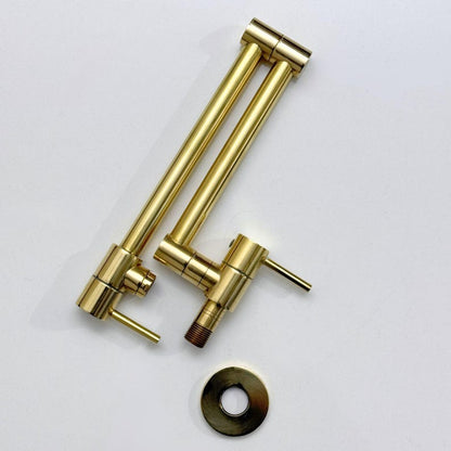 Modern Unlacquered Brass Pot Filler Faucet