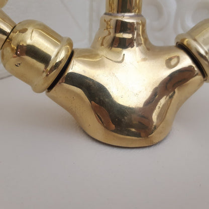 Vintage Solid Brass Bridge Faucet