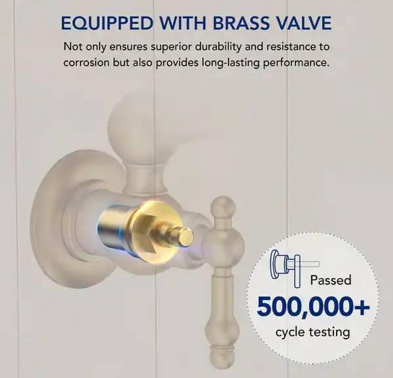 Unlacquered Brass Double Swing Pot Filler Faucet