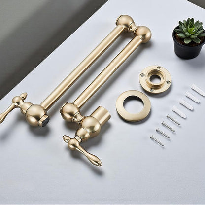 Brushed Gold Pot Filler Faucet