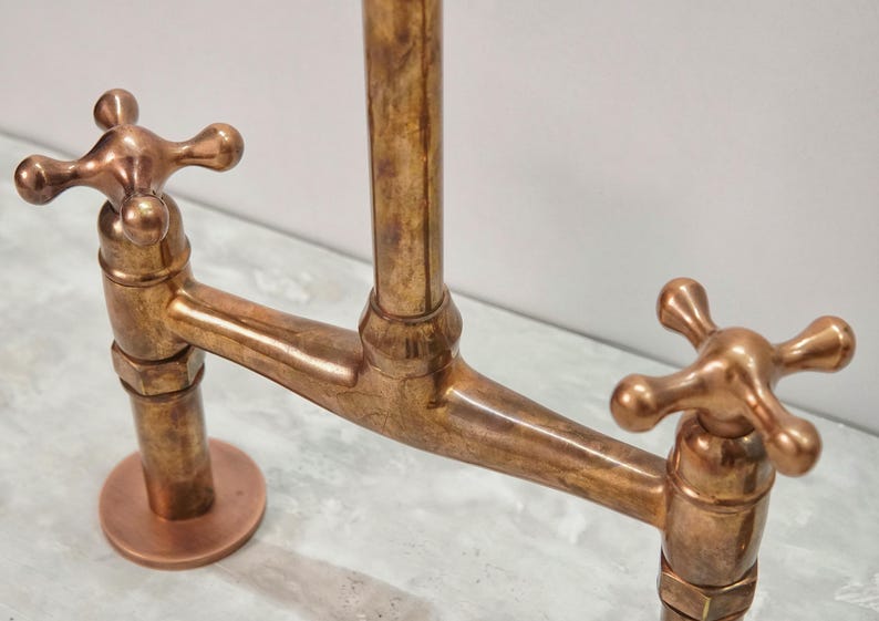 Antique Copper Bridge Faucet