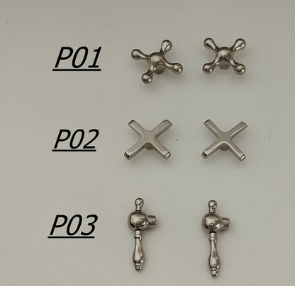 Polished Nickel Bridge Faucet Set with Side Sprayer