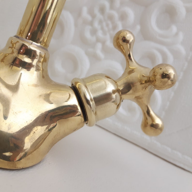 Vintage Solid Brass Bridge Faucet