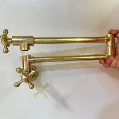 Unlacquered Brass Pot Filler Faucet