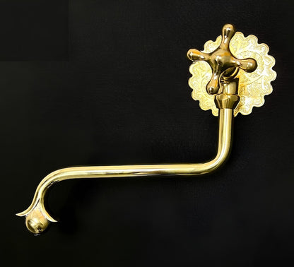 Moroccan Style Brass Wall Faucet
