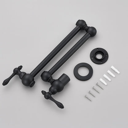Polished Chrome Wall Mount Pot Filler Faucet