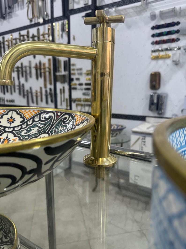 Polished Brass Faucet