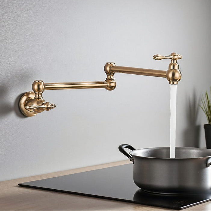 Brushed Gold Pot Filler Faucet