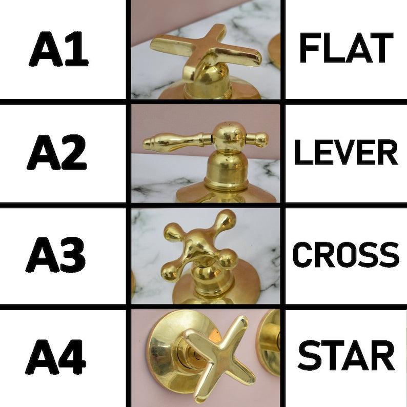 Solid Unlacquered Brass Wall Pot Filler Faucet