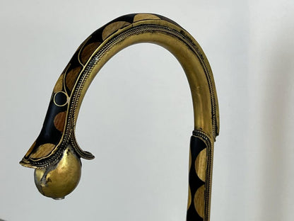 Handcrafted Decorative Inlay Brass Gooseneck Faucet