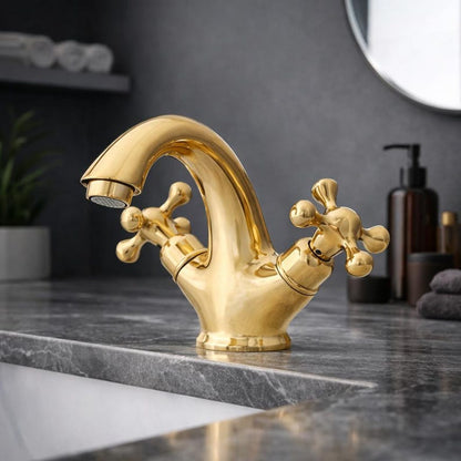 Luxury Polished Brass Bathroom Faucet