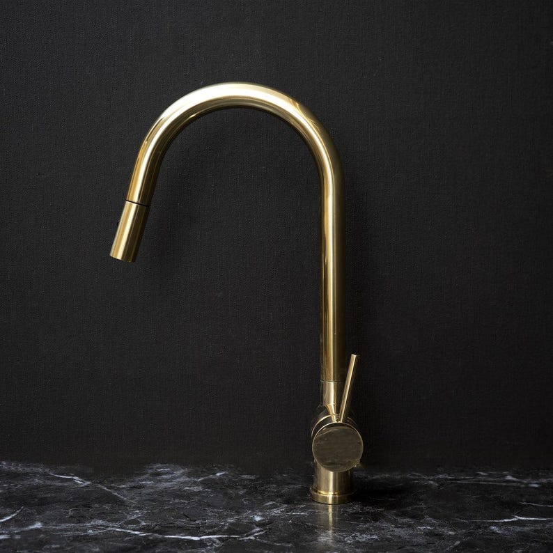 Solid Brass Pull-Down Sprayer Head