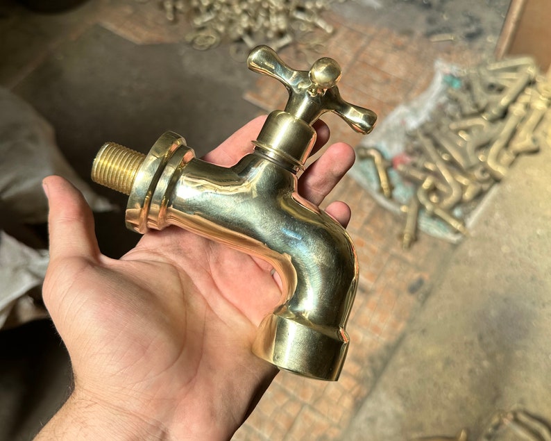 Handmade Solid Brass Outdoor Faucet