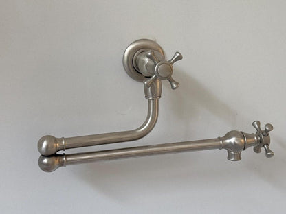 Brushed Nickel Wall Mount Pot Filler
