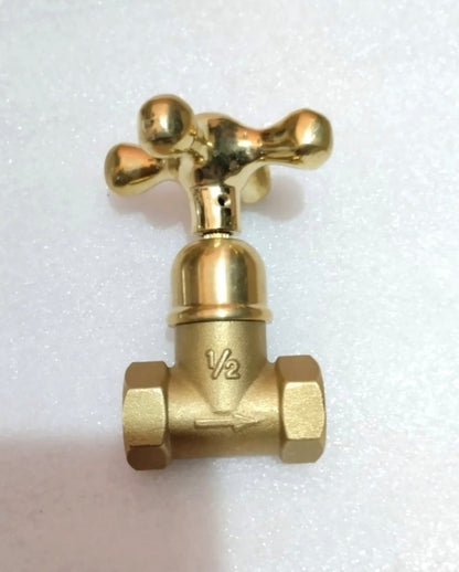 Vintage Cross Handle Stop Valves