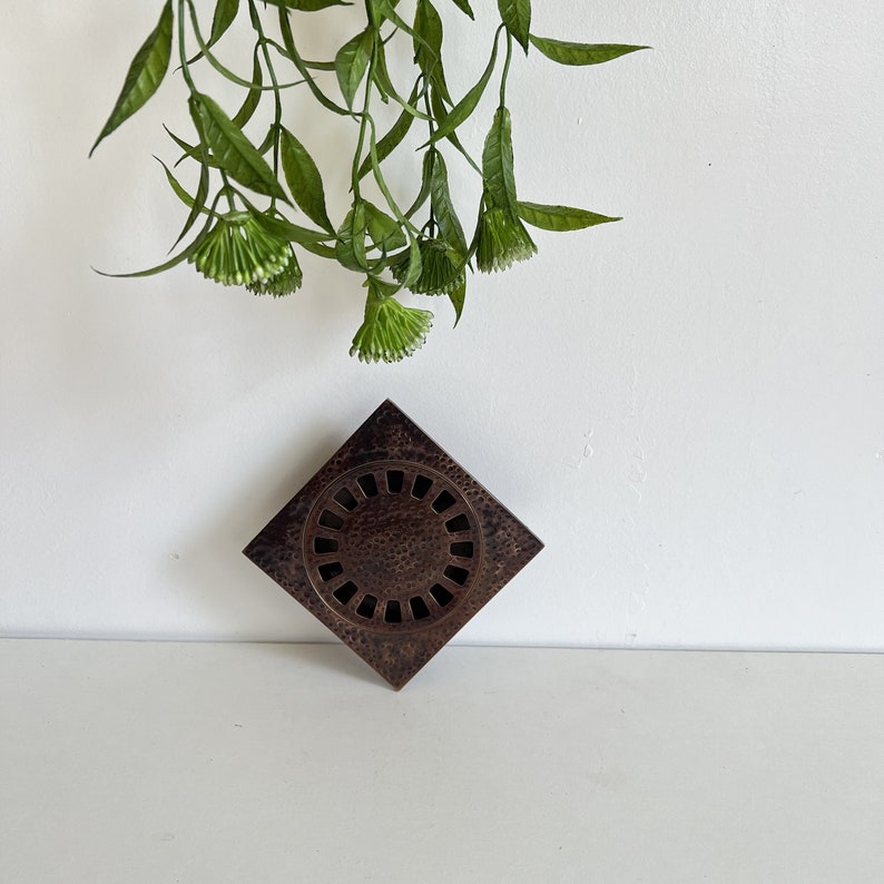 Solid Brass Square Floor Drain Cover – Modern Minimal Bathroom