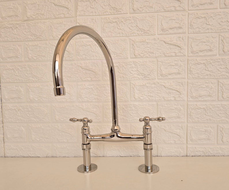 Polished Nickel Bridge Faucet