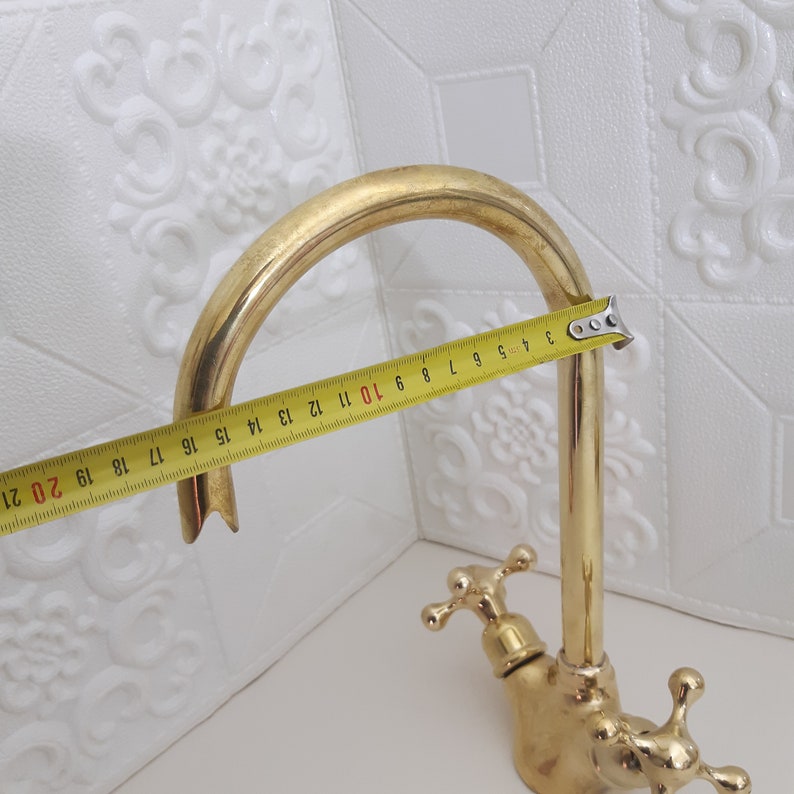 Vintage Solid Brass Bridge Faucet