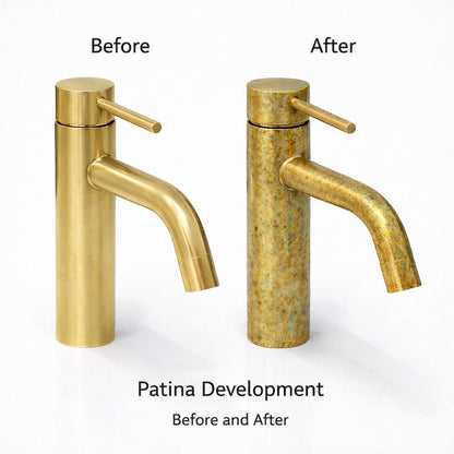 Unlacquered Brass Single-Handle Faucet