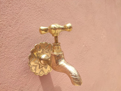 Antique Copper Wall-Mount Bridge Faucet