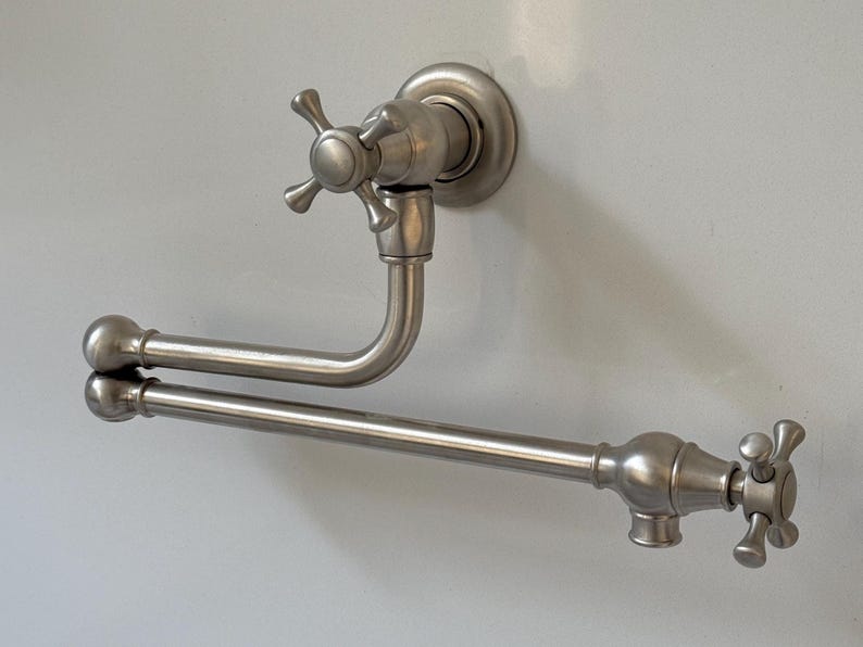 Brushed Nickel Wall Mount Pot Filler