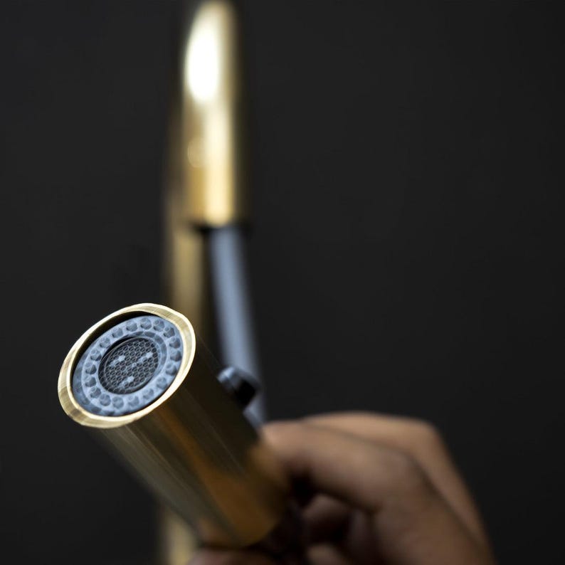 Solid Brass Pull-Down Sprayer Head