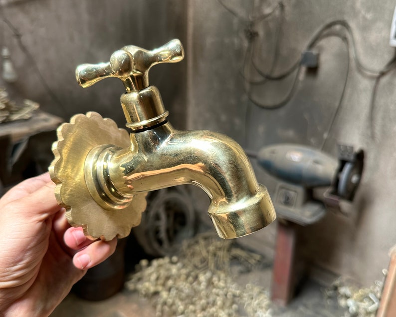Handmade Solid Brass Outdoor Faucet