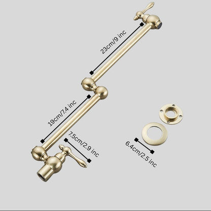 Brushed Gold Pot Filler Faucet