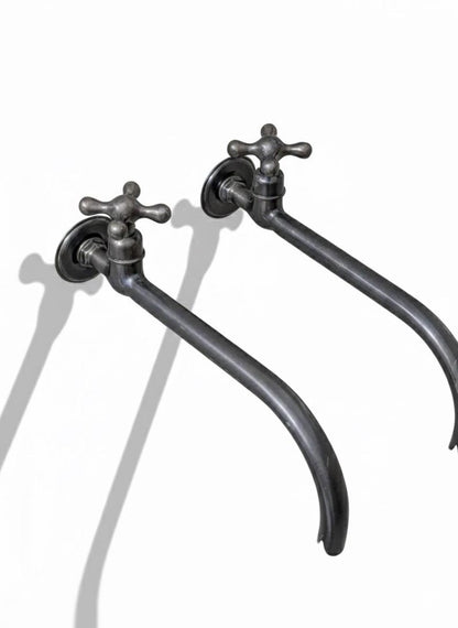 Dark Patina Brass Wall Mount Faucet