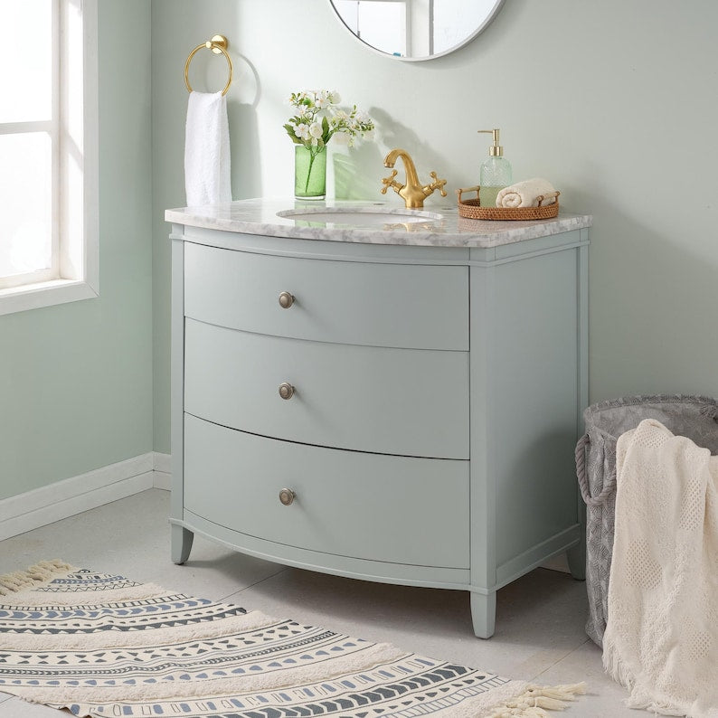 Polished Brass Bridge Bathroom Faucet with Cross Handles