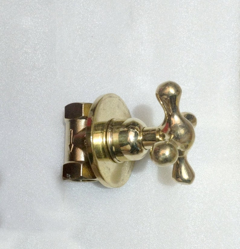 Vintage Cross Handle Stop Valves