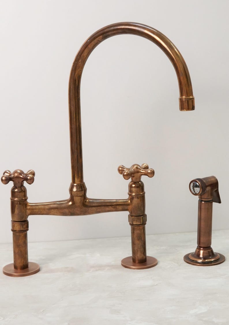 Antique Copper Bridge Faucet
