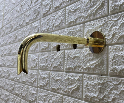 Solid Brass Wall-Mount Waterfall Spout