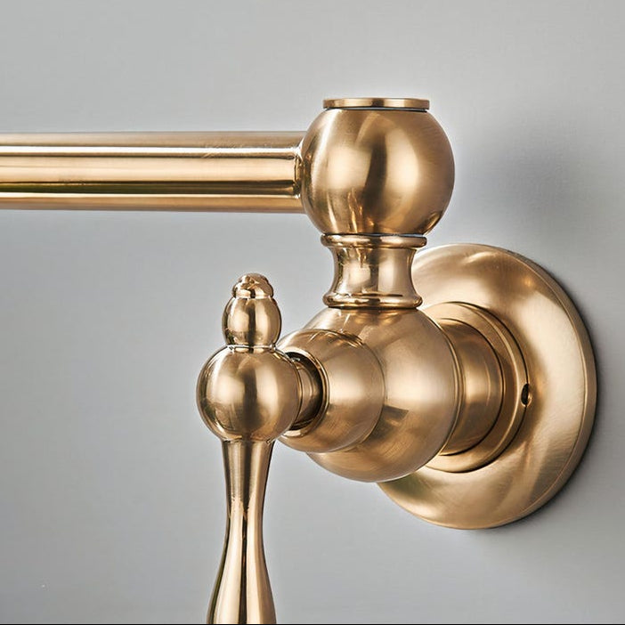 Brushed Gold Pot Filler Faucet