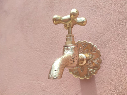 Antique Copper Wall-Mount Bridge Faucet