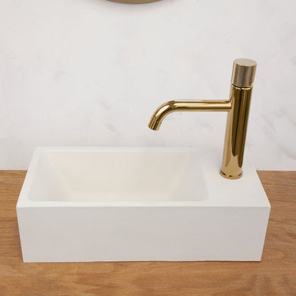 Modern Knurled Brass Single-Handle Faucet