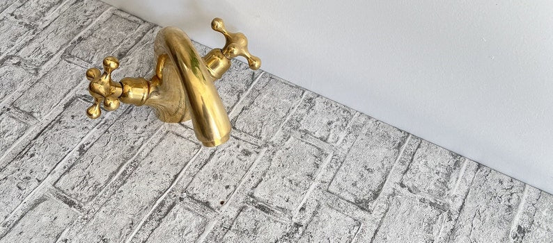 Luxury Gooseneck Solid Brass Bathroom Faucet