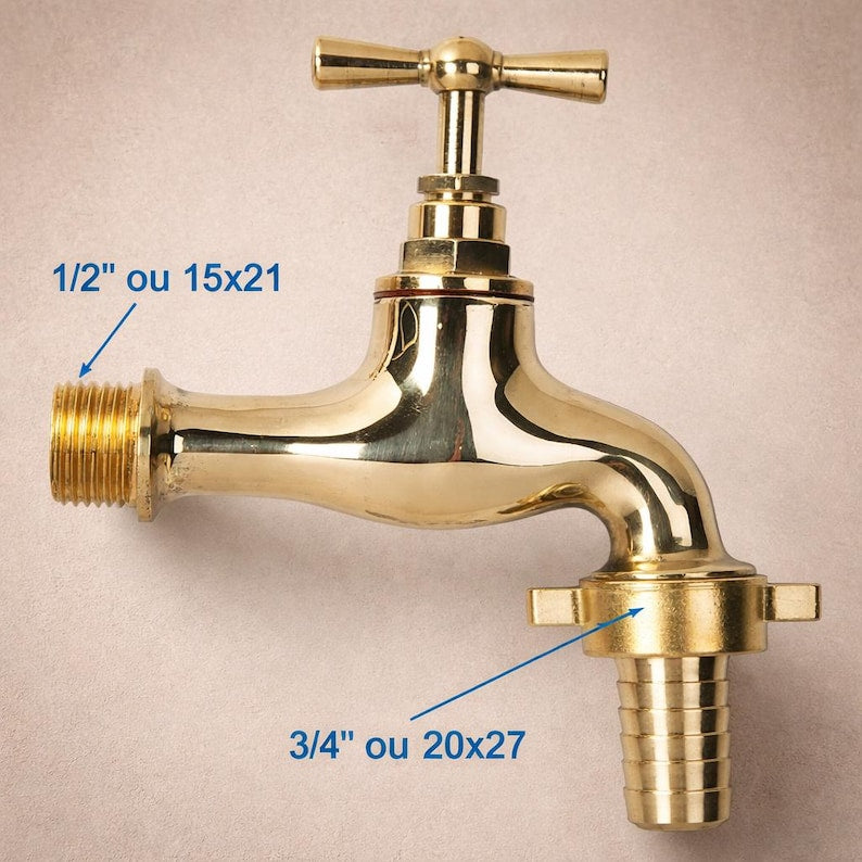 Solid Brass Wall Spigot