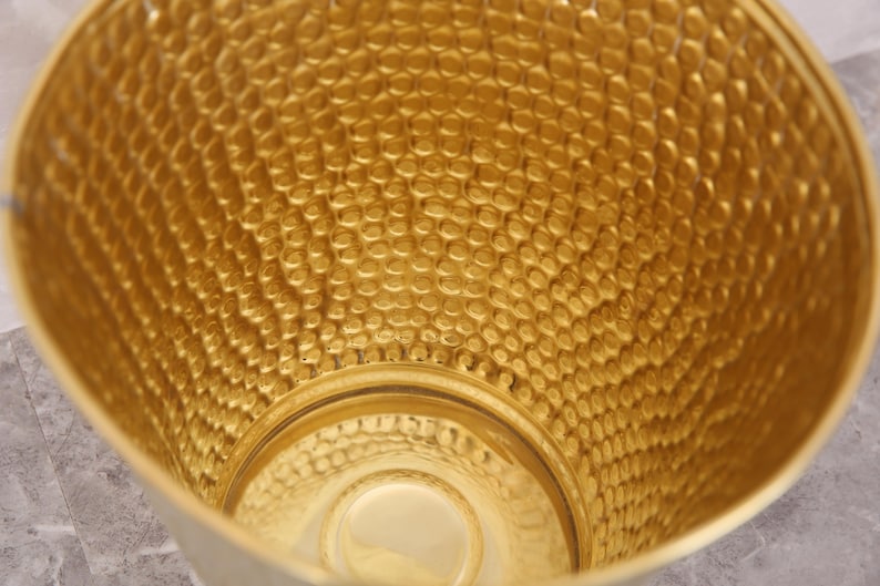Handmade Hammered Brass Wastebasket – Luxury Brass Bathroom Trash Can