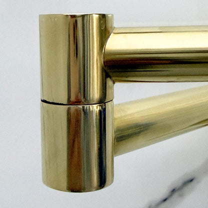 Modern Unlacquered Brass Pot Filler Faucet