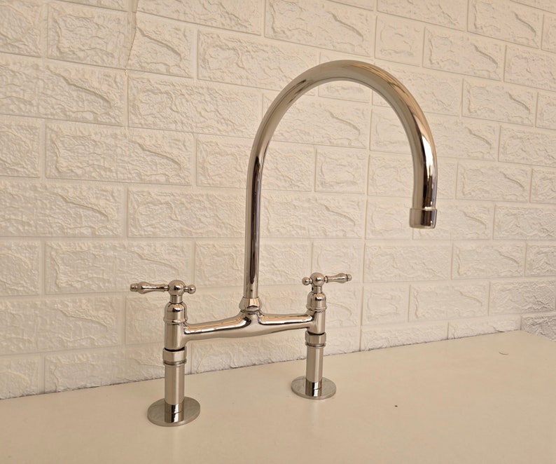 Polished Nickel Bridge Faucet