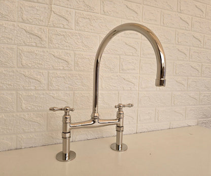 Polished Nickel Bridge Faucet