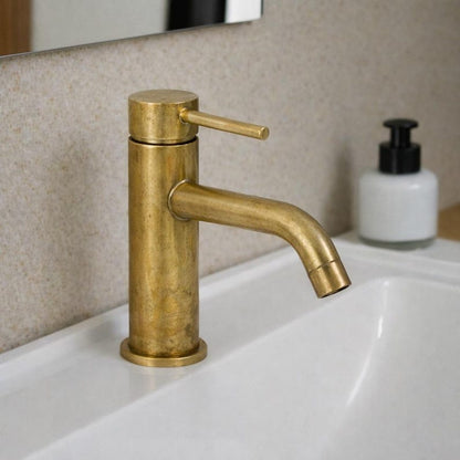 Unlacquered Brass Single-Handle Faucet
