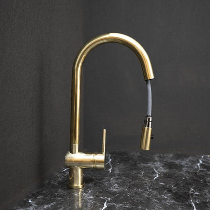 Solid Brass Pull-Down Sprayer Head